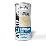 Layenberger Fit+Feelgood Slim Shake Vanille-Sahne, Mahlzeitersatz zur Gewichtsabnahme und -kontrolle, ersetzt 12 Mahlzeiten bei nur 214 kcal pro Mahlzeit, glutenfei, (1 x 396 g)