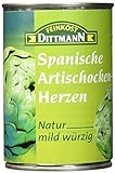 Feinkost Dittmann Spanische Artischocken-Herzen Natur 1x 390g (240g Abtropfgewicht)