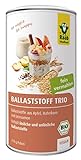 Raab Vitalfood Bio Ballaststoff Trio (210 g) I mit Apfelfaser, Haferkorn und Leinsamen aus Bio-Anbau I hoher Ballaststoffgehalt I fein vermahlen I Ideal für Porridge und Müsli