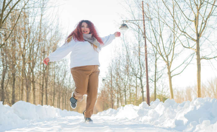 30 kg abnehmen: Unterwegs zur schlanken Linie, auch bei Schnee im Winter