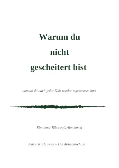 Warum du nicht gescheitert bist - Vorschau des Titels des pdfs.